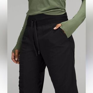 Women's LULULEMON black dance studio joggers long pants size 2